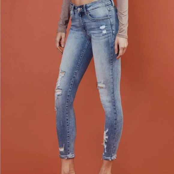 Mid Rise Ankle Skinny Jeans - Picture 7 of 10